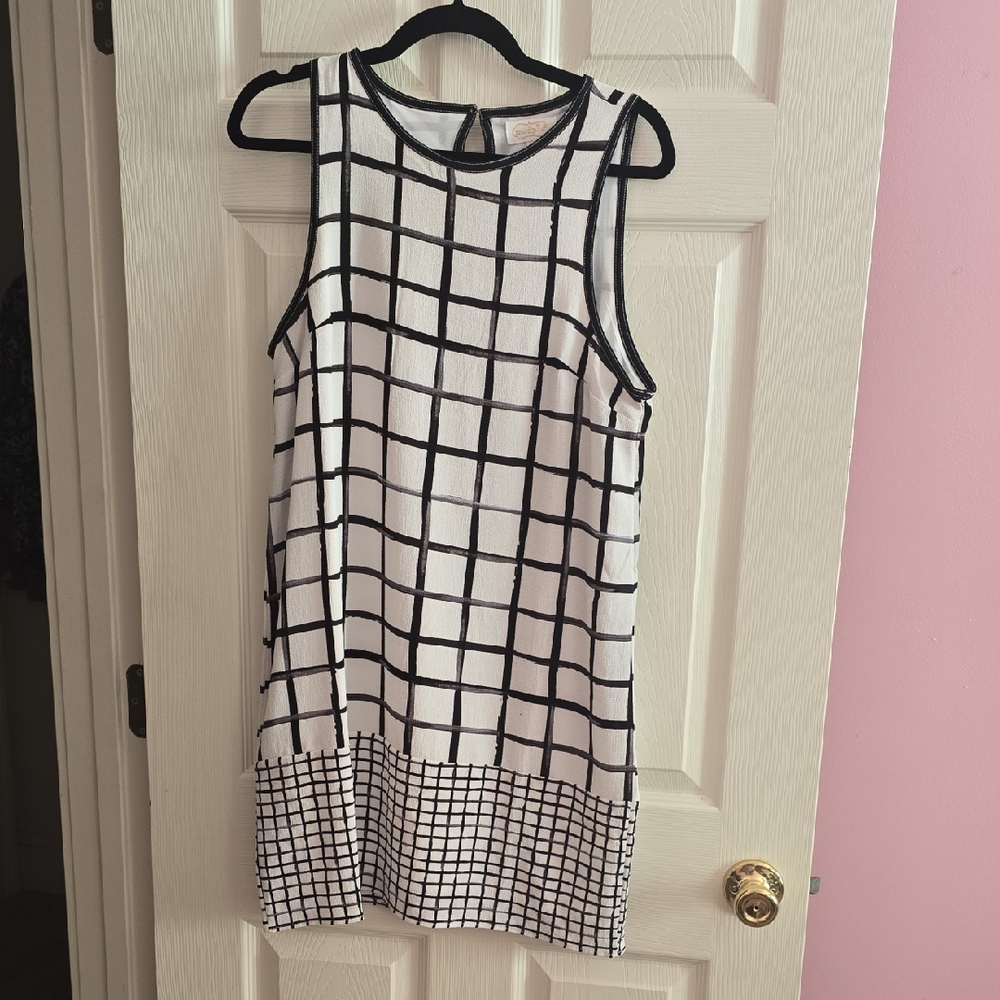 Mud Pie Black‎ and White Sleeveless Dress